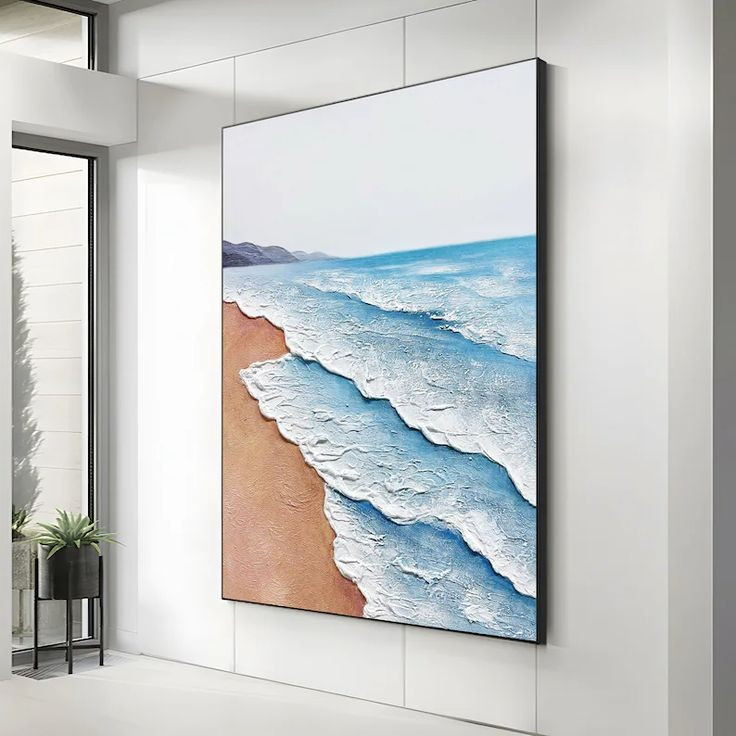 تابلو دکوراتیو تمام برجسته دریا