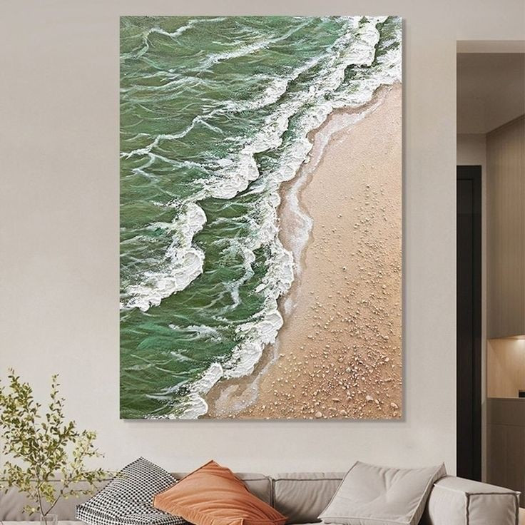 تابلو دکوراتیو تمام برجسته دریا