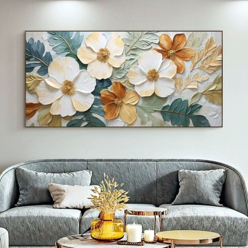 تابلو بوم نقاشی دکوراتیو نقش برجسته تمام کار دست