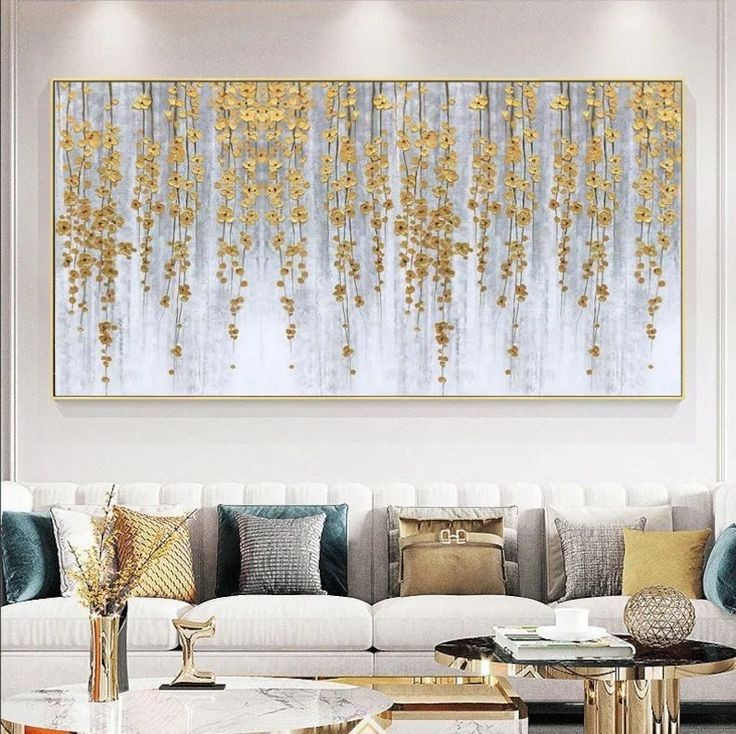 تابلو ریسه کار شده با ورق طلا و نقره