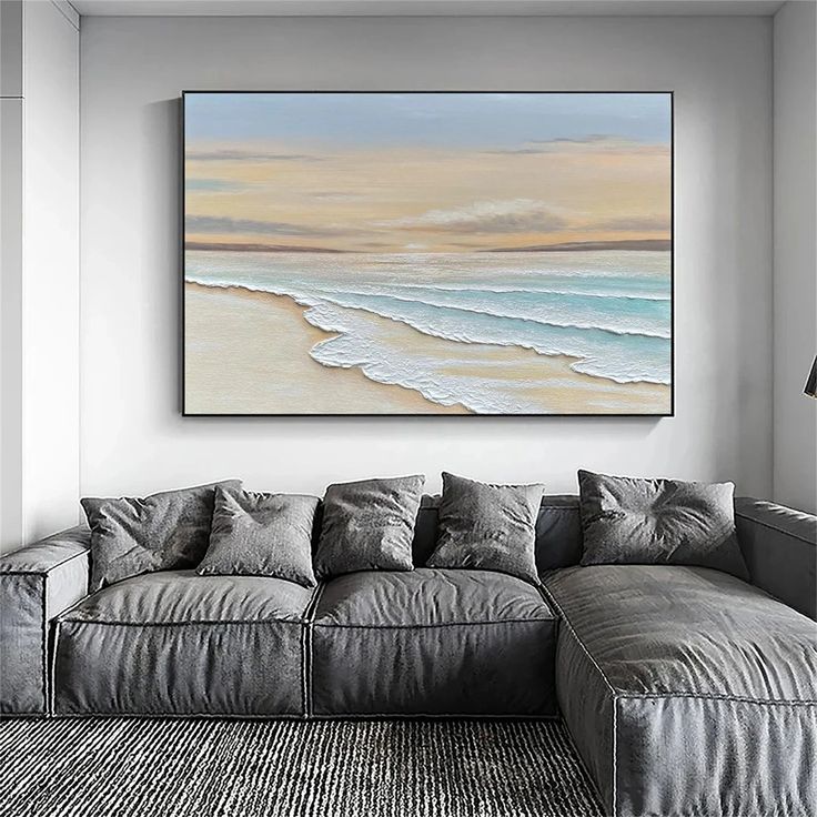 تابلو دکوراتیو نقش برجسته ساحل هنر دست ۱۲۰*۹۰ کد ۷۱۹