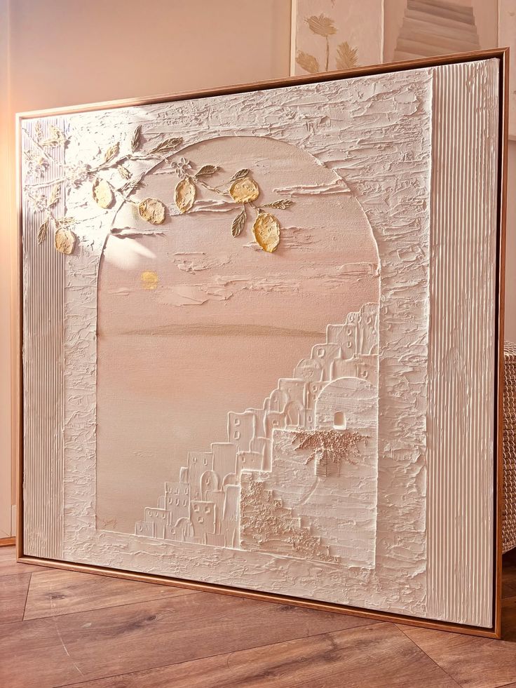 تابلو دکوراتیو نقش برجسته خونه ۱۰۰*۱۰۰ کد ۷۴۵