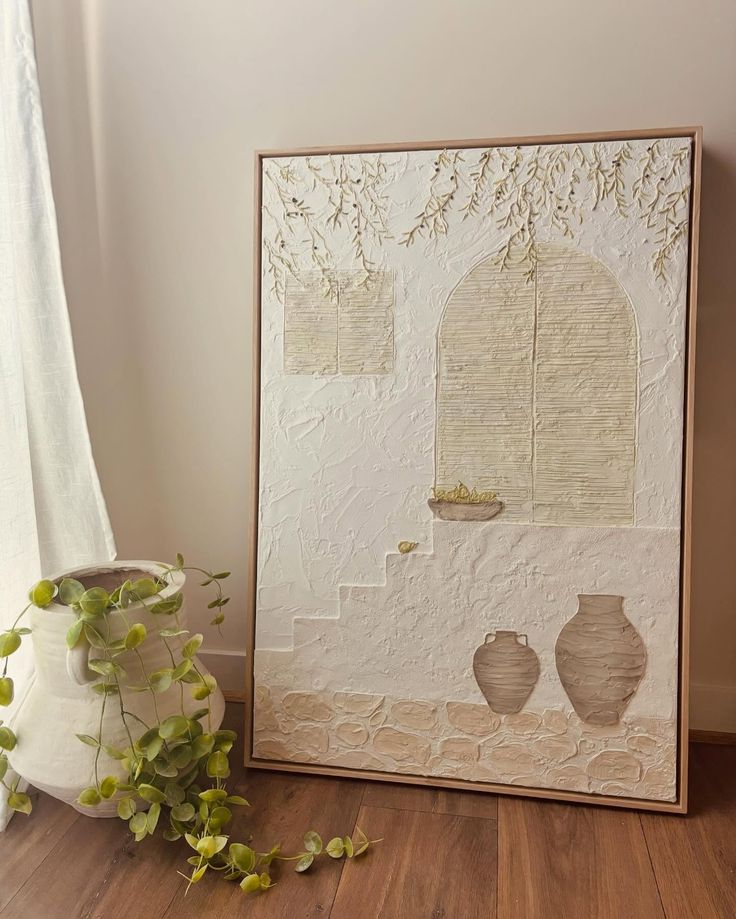 تابلو دکوراتیو نقش برجسته خونه ۱۲۰*۸۰ کد ۷۴۶