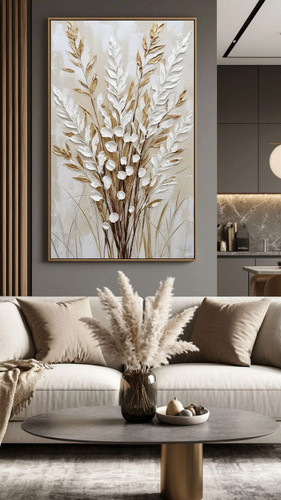 تابلو دکوراتیو نقش برجسته زمستان ۱۰۰*۶۰ کد ۲۵۳۳