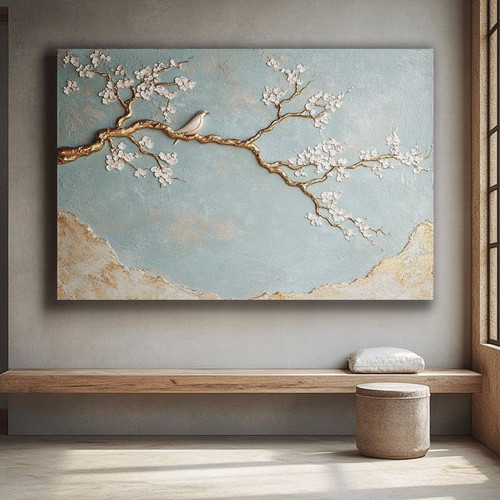 تابلو دکوراتیو نقش برجسته پرنده ۱۳۰*۹۰ کد ۲۸۵۴۴